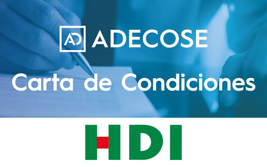 ADECOSE acuerda un modelo de Carta de Condiciones con HDI GLOBAL SE