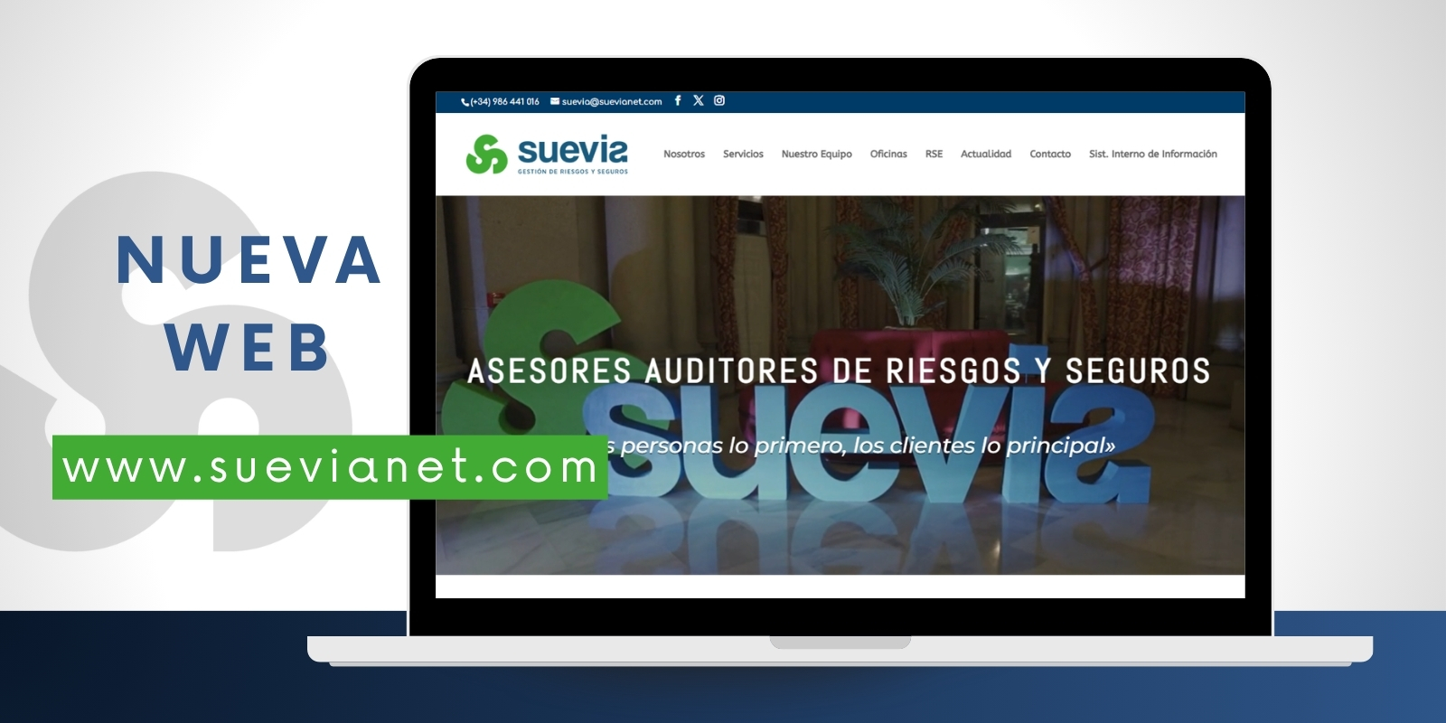 Suevia estrena su nueva web corporativa